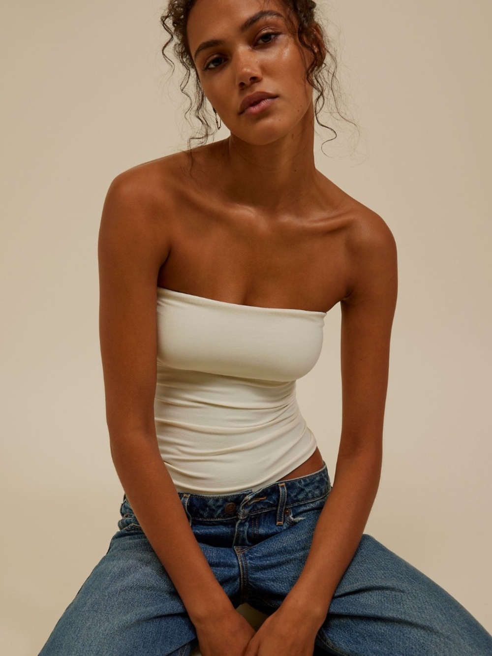 Free People White Strapless Tube Top - Women